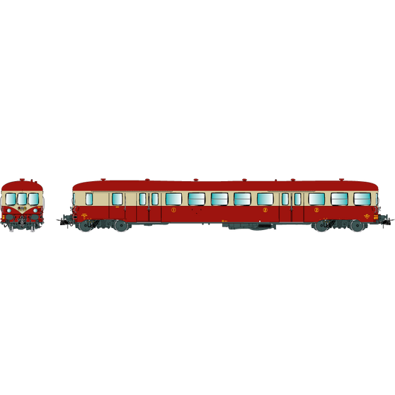 R37 41263 - ZR BDX 27212, Trailer 1st class/2nd class, 1.5 Kv – Ep 4 (DC)(H0)