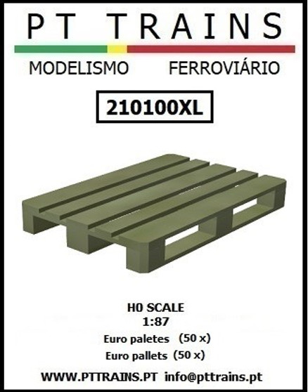 PT TRAINS 210100XL EURO PALLETS 50 PIECE (H0)