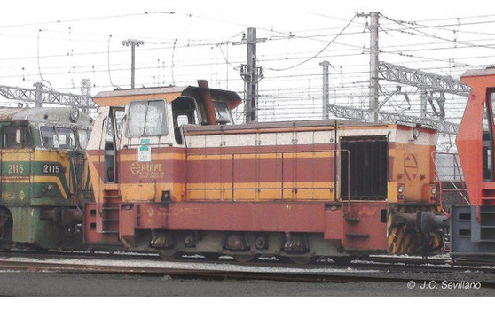 ELECTROTREN HE2013S RENFE, diesel shunting locomotive 309, Estrella "Cargas Renfe" livery, ep. IV (DCC SOUND)(HO)