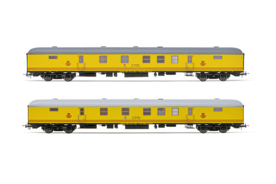 ELECTROTREN HE4014 RENFE, 2-unit set DGCT-3000 postal van, lemon yellow livery, period IV (DC)(H0)