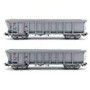 REE WBSE-010  Set de 2 Wagons TOMBEREAU Tams Ep.V Bogie Y25  (DC)(HO)