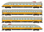 LS MODELS 16005  ET 403, YELLOW/GREY, LUFTHANSA AIRPORT EXPRESS, 4 ELEMENTS (DC)(HO)