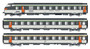 LS MODELS 41250 3-piece. Car set VU + VTU + VTU of the SNCF, epoch IV (DC)(HO)