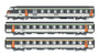 LS MODELS 41252 3-piece. SNCF passenger car set, era IV-V (DC)(HO)