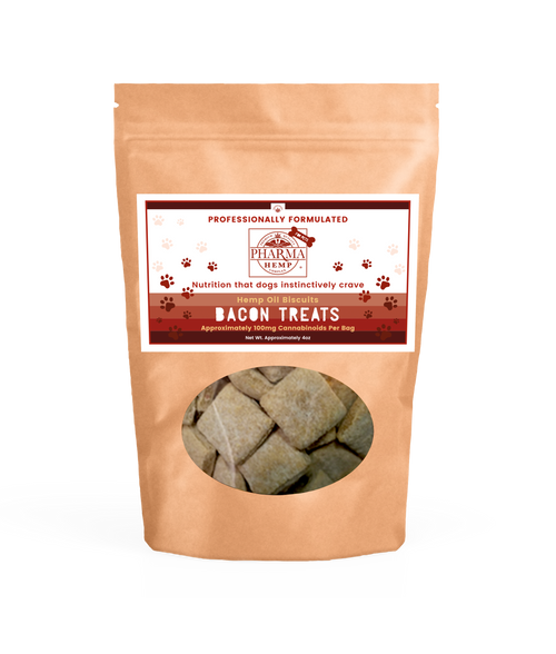 CBD Bacon Dog Treats - 4oz - 100mg