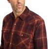 ARIAT HILLER RETRO SNAP PLAID RED - MENS SHIRT  - 10042366