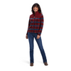 ARIAT PRESCOTT FLEECE DARK RED - LADIES JACKET  - 10041819