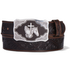 TONY LAMA FLORAL FAITH PRAYING CROSS - ACCESSORIES BELT MEN - C42795
