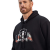 ARIAT USA PROUD FLAG LETTERS BLACK - MENS HOODIE  - 10041720