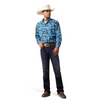 ARIAT LANDON FLORAL BLUE WHITE PRINT - MENS SHIRT  - 10043788