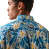 ARIAT TEAM LOGO SPENCER FLORAL BLUE - MENS SHIRT  - 10043695