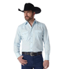 WRANGLER SPORT WESTERN SNAP BLUE - MENS SHIRT  - 75222BL