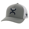 HOOEY DALLAS COWBOYS GREY WHITE MESH - HATS CAP  - 7264GYWH