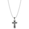 MONTANA SILVERSMITHS RHINESTONE LINED CROSS - ACCESSORIES JEWELRY NECKLACE - NC746