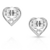 MONTANA SILVERSMITHS CONNECTED FAITH CRYSTAL HEART - ACCESSORIES JEWELRY EARRINGS - FFER5536