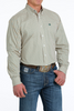 CINCH STRETCH WHITE GEOMETRIC PRINT - MENS SHIRT  - MTW1105557