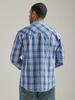 WRANGLER NAVY PLAID PRINT SNAPS - MENS SHIRT  - 112326431