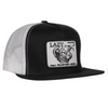 LAZY J RANCH WEAR CATTLE HEADQUARTERS BLACK 4" - HATS CAP  - BLKWHT4WILL