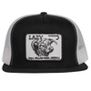 LAZY J RANCH WEAR CATTLE HEADQUARTERS BLACK 4" - HATS CAP  - BLKWHT4WILL