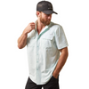 ARIAT OUTBOUND FITTED FAIR AQUA - MENS SHIRT  - 10043426