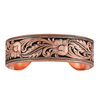 MONTANA SILVERSMITHS BURNISHED CUT FLORAL CUFF - ACCESSORIES JEWELRY BRACELET - BC2598C-BK