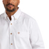 ARIAT SOLID WHITE TWILL CLASSIC FIT - MENS SHIRT  - 10000503