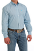 CINCH GEOMETRIC BUTTON-DOWN BLK/TEAL - MENS SHIRT  - MTW1105567