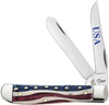 CASE STAR SPANGLED NATURAL BONE - ACC KNIVES  - 64135