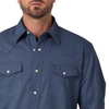 WRANGLER FLANNEL LINED WORKSHIRT BLUE - MENS SHIRT  - 112330932