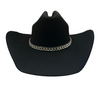 CACTUS RANCH BLACK HAT BAND RECTANGLE STONE - HATS ADD-ONS  - HB1010BLK