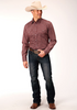 ROPER ALLOVER PRINT RED SHADOW GEO - MENS SHIRT  - 3-01-064-464RE