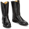 JUSTIN  JACKSON BLACK ROPER BOOT - BOOT MENS WESTERN - 3133