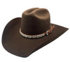 CACTUS RANCH HAT BAND BROWN WITH STONES - HATS ADD-ONS  - HB1003BR
