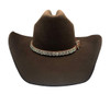 CACTUS RANCH HAT BAND BROWN STONES - HATS ADD-ONS  - HB1010BRN