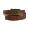ARIAT BROWN TOOLED LEATHER & BUCKLE - ACCESSORIES BELT MEN - A1020467