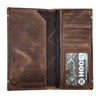 HOOEY BROWN EMBOSSED LEATHER RODEO - ACCESSORIES WALLET  - HW029-BRBK