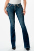 GRACE IN LA HORSEHIDE TRIM FLARE - LADIES JEANS  - EB61802