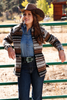 CINCH BROWN TWEED SERAPE JACKET - LADIES JACKET  - CWJ7357003