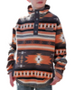 CINCH ORANGE AZTEC FLEECE PULLOVER - KIDS BOYS SWEATER - MWK7590015