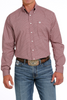 CINCH RED GEOMETRIC PRINT - MENS SHIRT  - MTW1105621