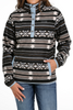 CINCH BLACK AZTEC PRINT FLEECE - LADIES JACKET  - MAK9820015