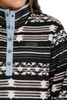 CINCH BLACK AZTEC PRINT FLEECE - LADIES JACKET  - MAK9820015