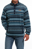 CINCH TEAL FLEECE PULLOVER - MEN SWEATER  - MWK1514021