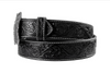 ARIAT EMBOSSED PLATE BUCKLE BLACK - ACCESSORIES BELT MEN - A1020401
