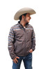 HOOEY BROWN WITHT TAN GREY AZTEC - MENS JACKET  - HJ109BRAZ