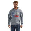 WRANGLER GREY GEORGE STRAIT TEXAS FLAG - MENS HOODIE  - 112339675