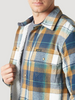 WRANGLER BLUE SPRUCE PLAID SHIRT JACKET - MENS JACKET  - 112335729
