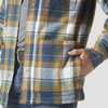 WRANGLER BLUE SPRUCE PLAID SHIRT JACKET - MENS JACKET  - 112335729