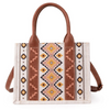 WRANGLER SOUTHWESTERN CANVAS COFFEE - LADIES PURSES  - WG2202-8120SCF