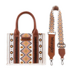 WRANGLER SOUTHWESTERN CANVAS COFFEE - LADIES PURSES  - WG2202-8120SCF